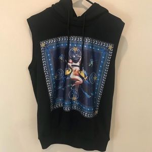 Givenchy pin up girl sleeveless hoodie